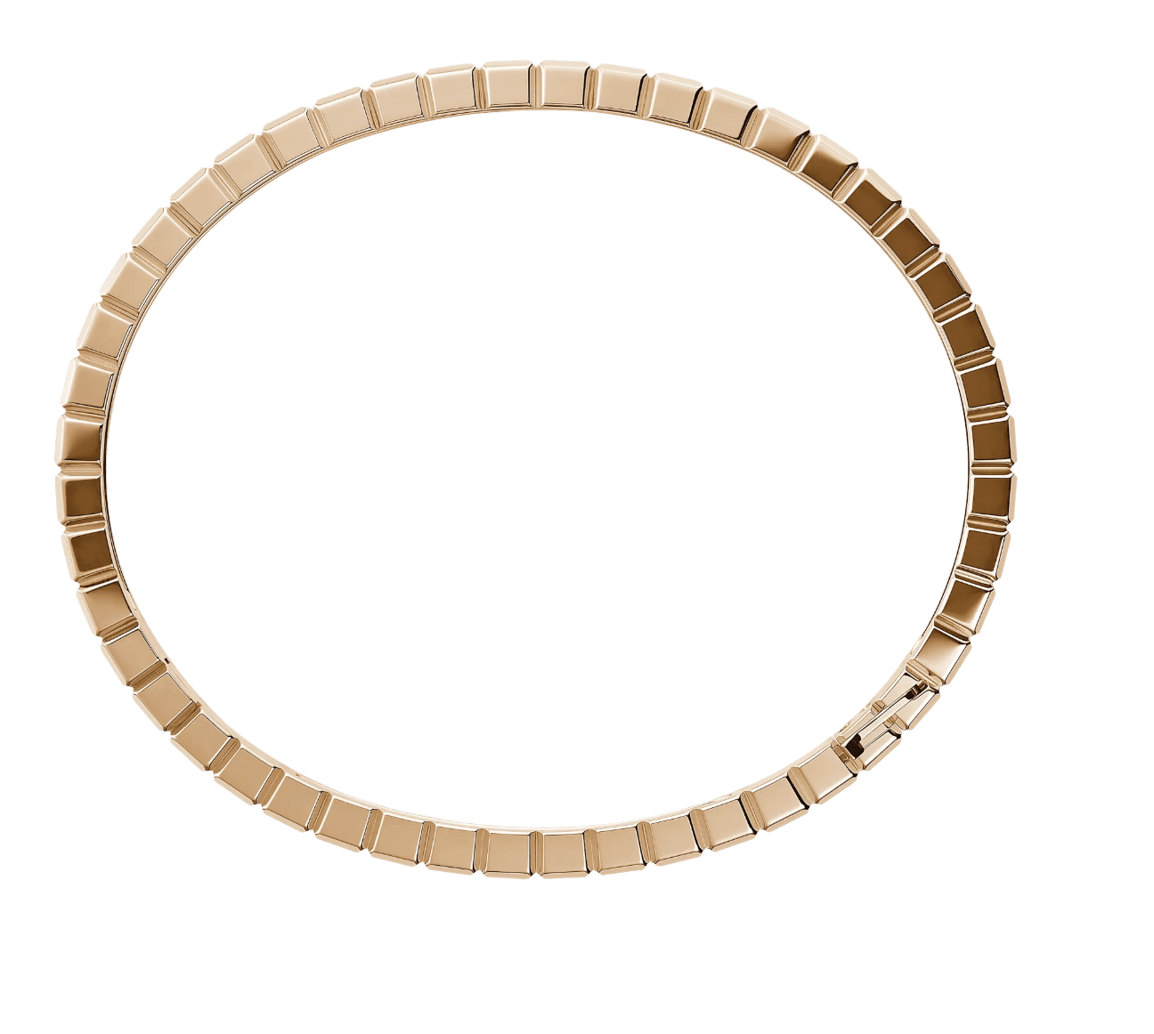 Ice Cube Rose Gold Bangle Bracelet