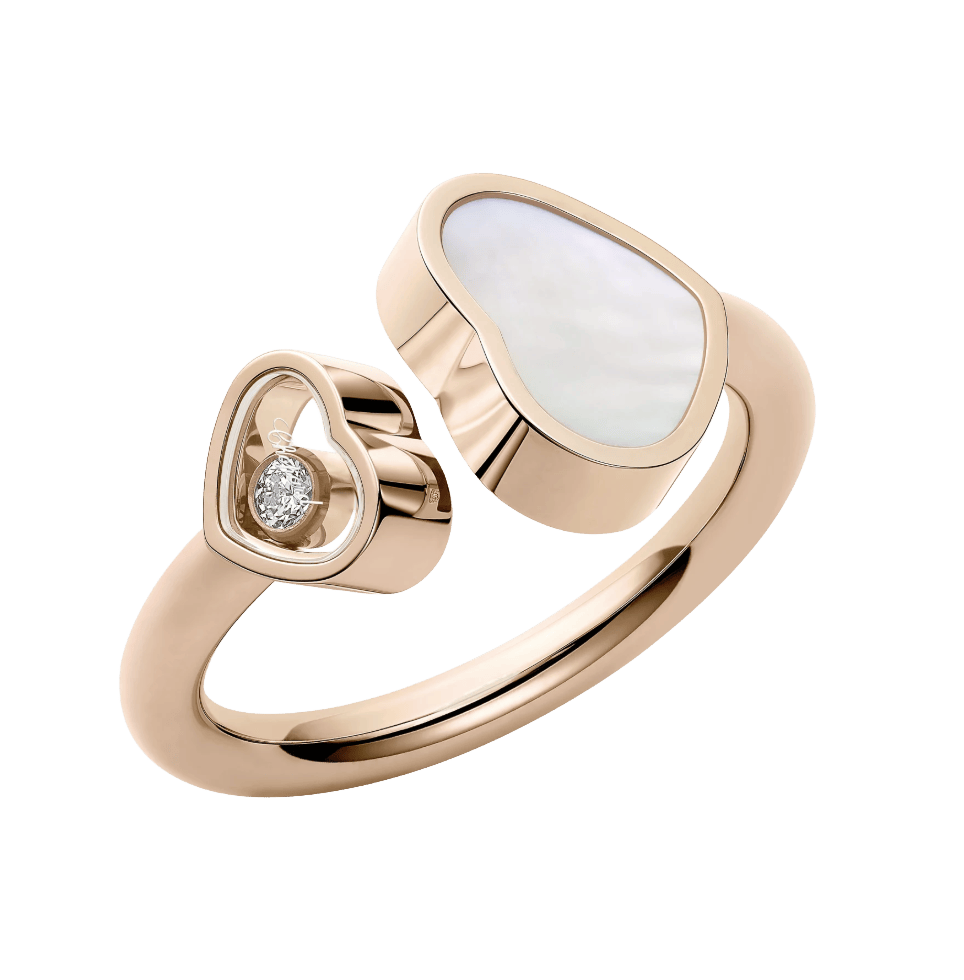 Happy Hearts Ring Mother of Pearl