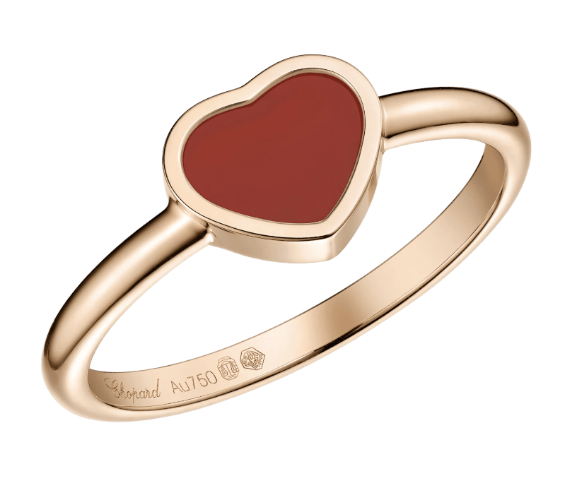 Happy Hearts Ring Carnelian