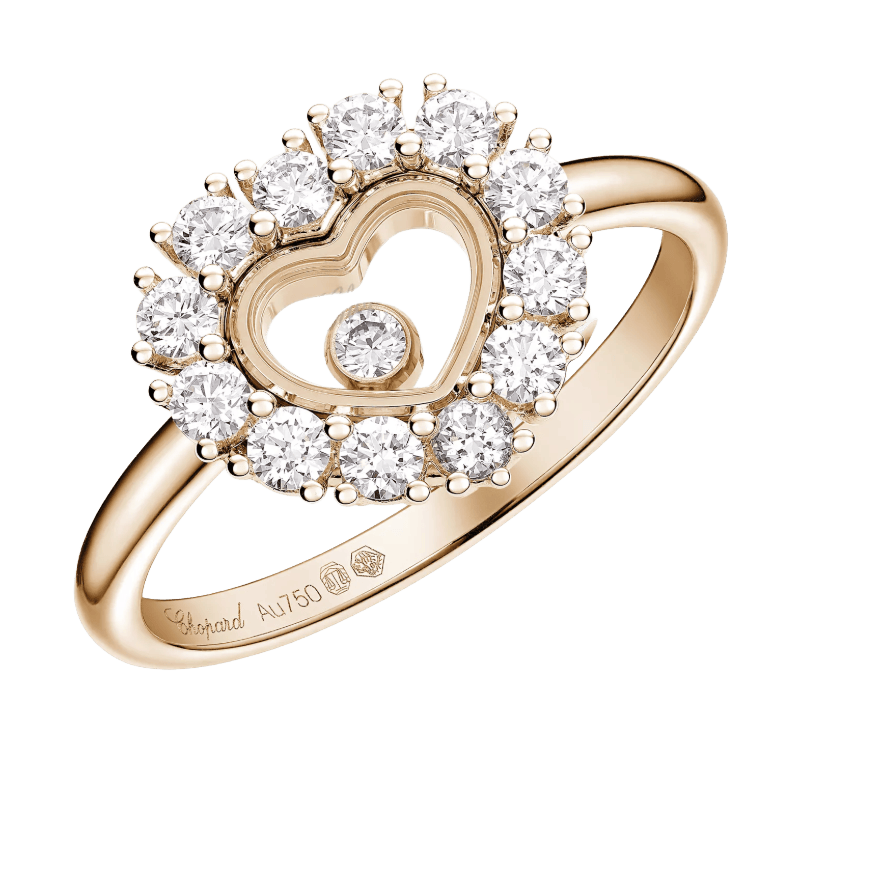 Happy Diamonds Icons Joaillerie Heart Rose Gold Ring