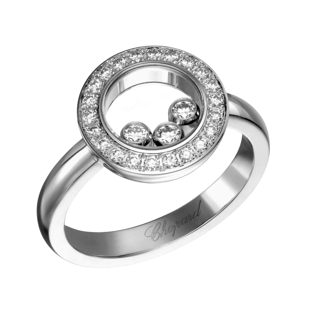 Happy Diamonds Icons White Gold Diamonds Ring