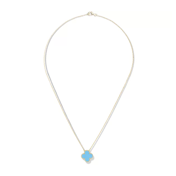 18K Celestial Vintage Alhambra Agent Pendant Necklace