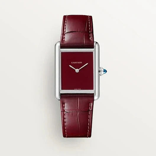 Tank Must watch, Large model, quartz movement, steel, leather CRWSTA0054
