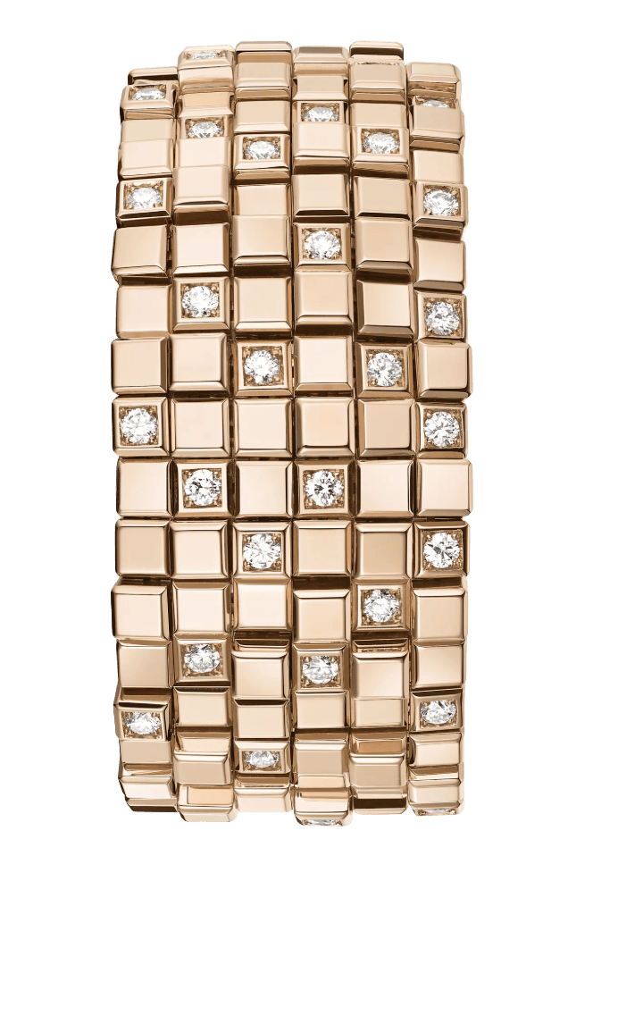 Ice Cube Rose Gold  Bracelet