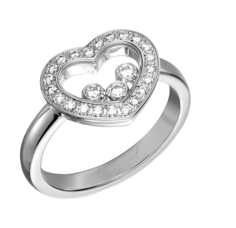 Happy Diamonds Icons Heart White Gold Diamond Ring