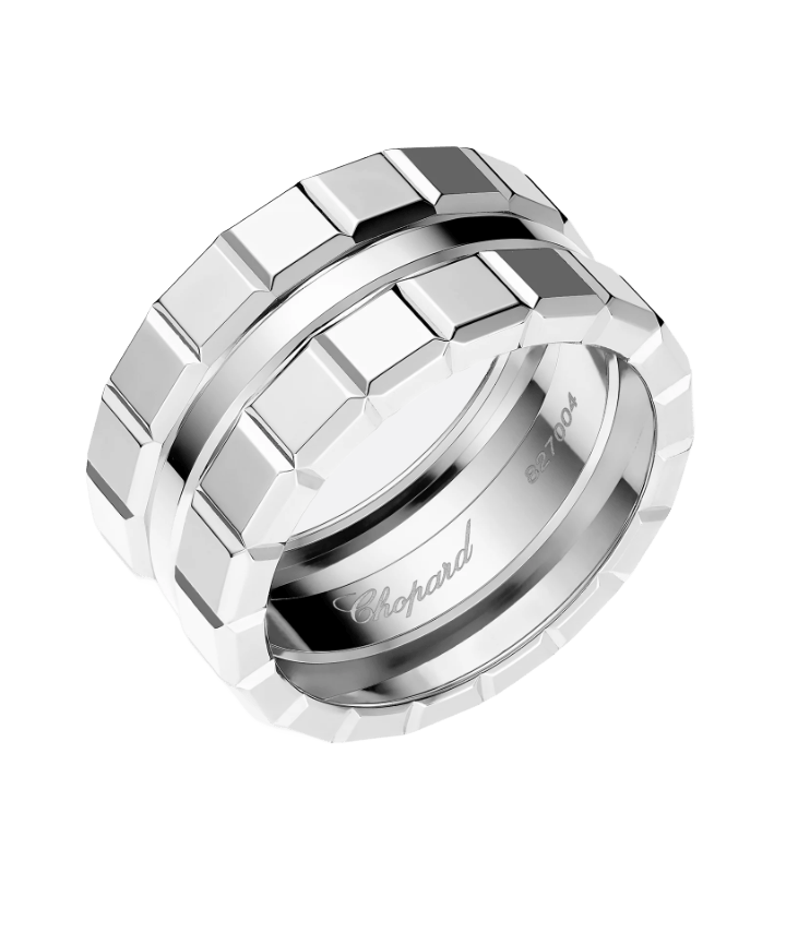 Ice Cube White Gold Ring